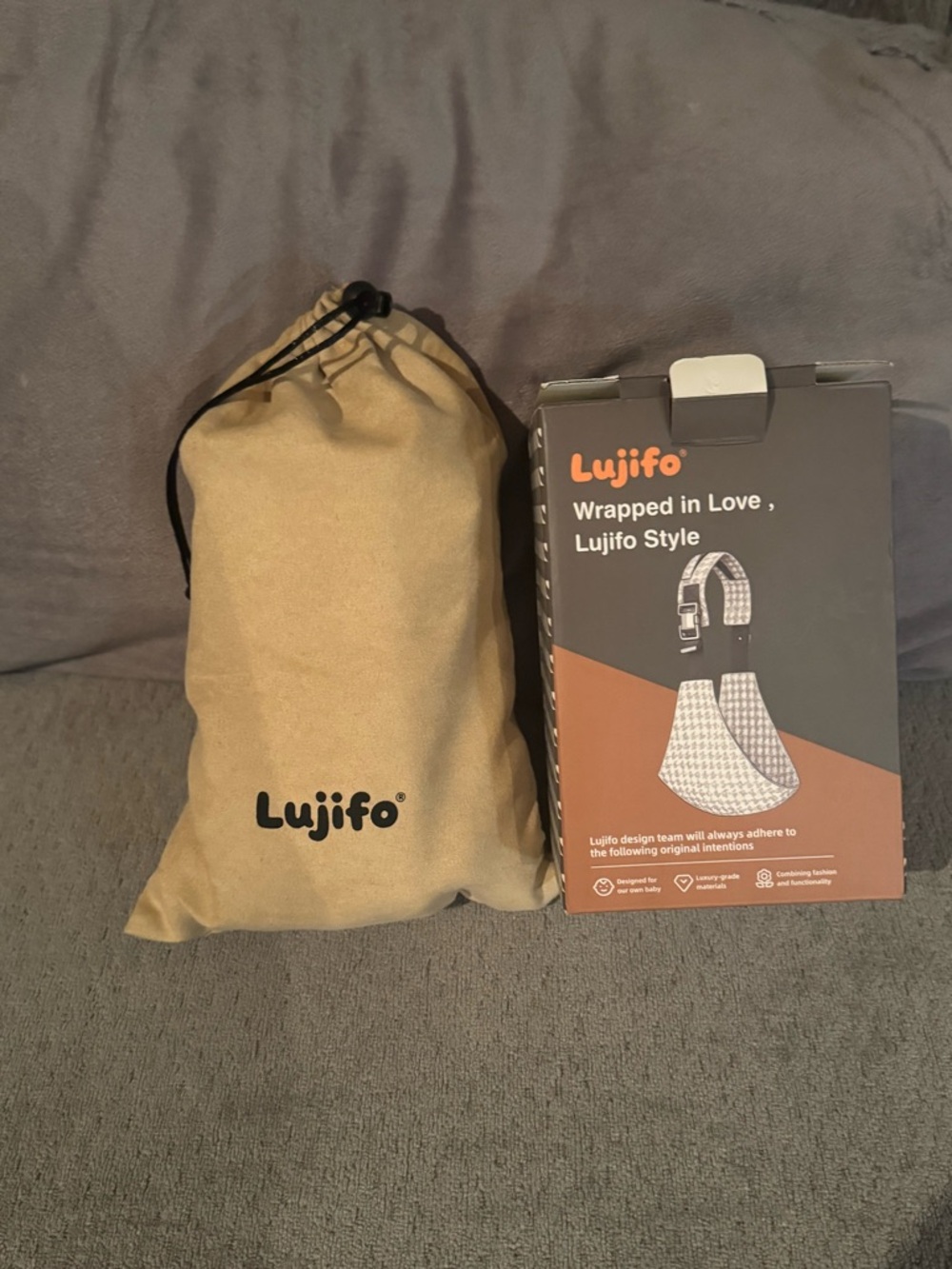 Lujifo checkered tan and black